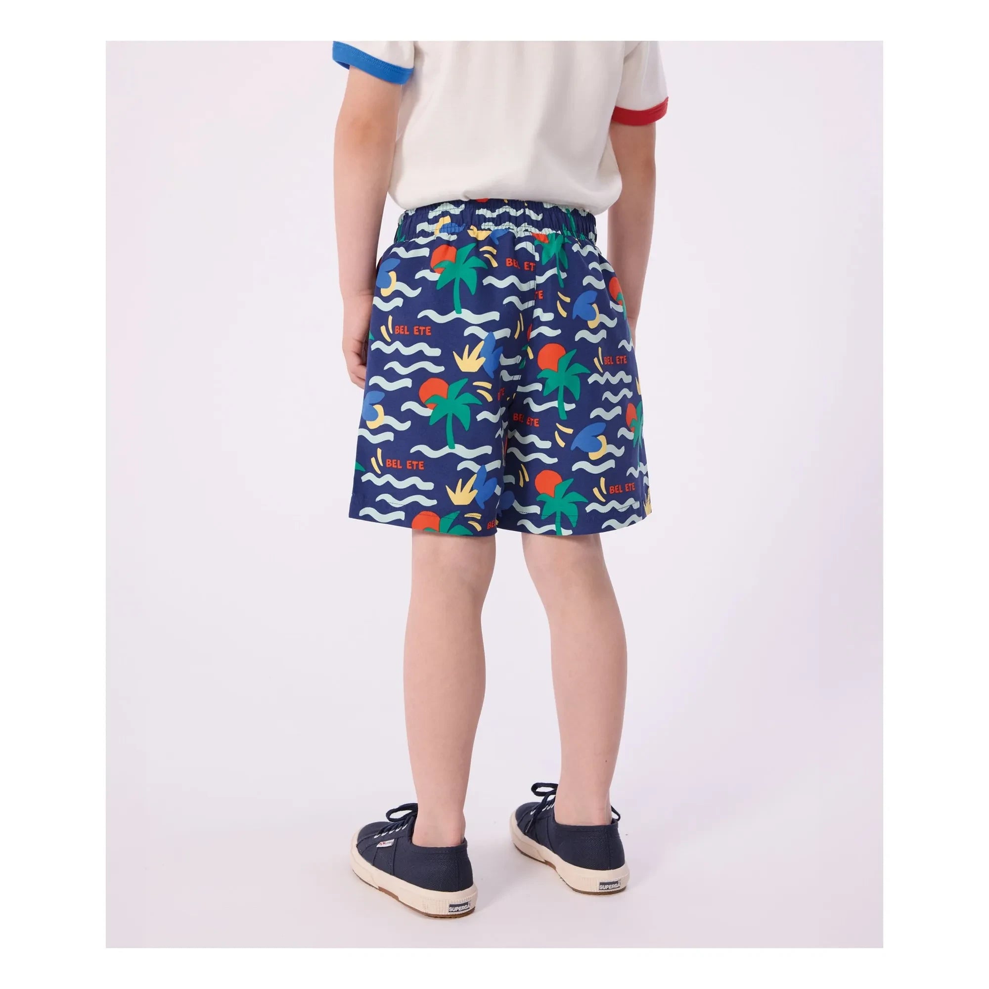 Petit Bateau - Glaces Badeshorts aus recyceltem Fasermaterial | Türkis