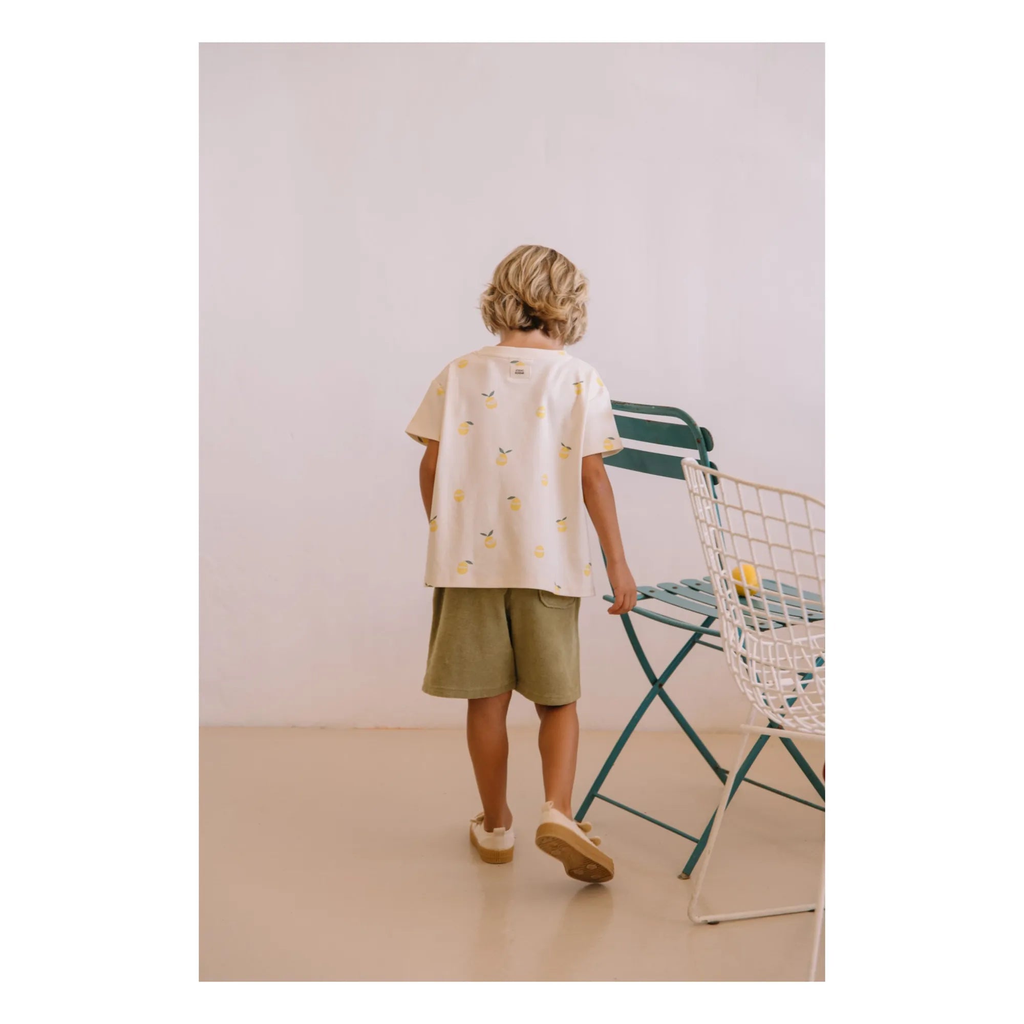 Studio Bohème - Basile Shorts aus Bio-Baumwollfrottee | Khaki
