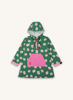 Hello Hossy - Blumenmuster Regenmantel Poncho | Grün