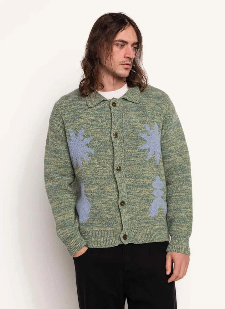 Olow - Kalama Strickjacke | Heather Grün