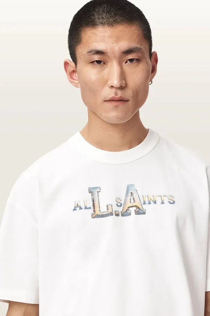 AllSaints erkek pamuklu tişört ANGELINO