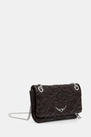 ZADIG&VOLTAIRE ROCK II VINTAGE MONOGRAM Deri Çanta