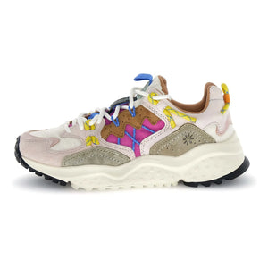 Flower Mountain – Yamabushi Wildleder- und Nylon-Sneaker | Fuchsia