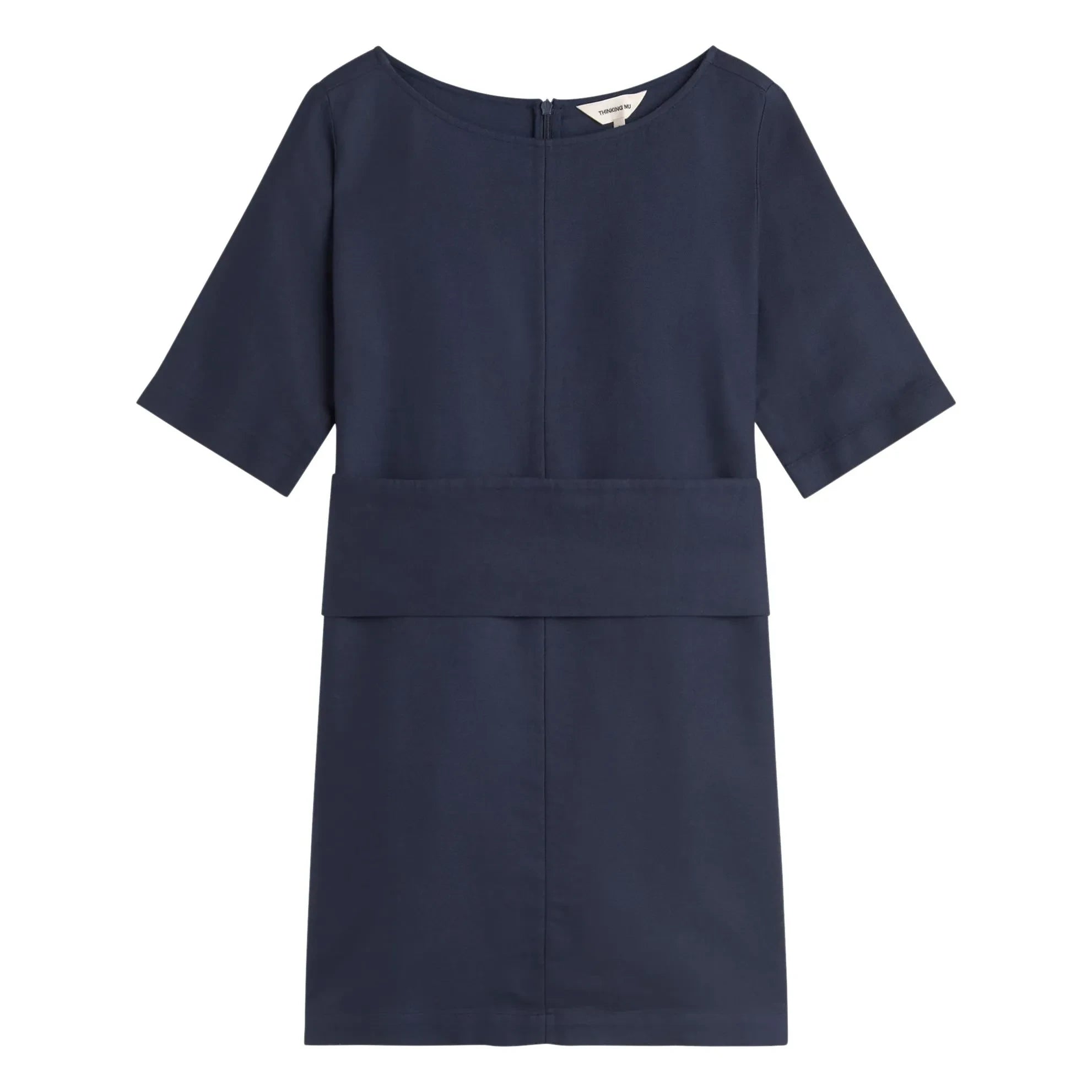 Thinking Mu - Kieran Kleid aus Bio-Baumwolle | Marine