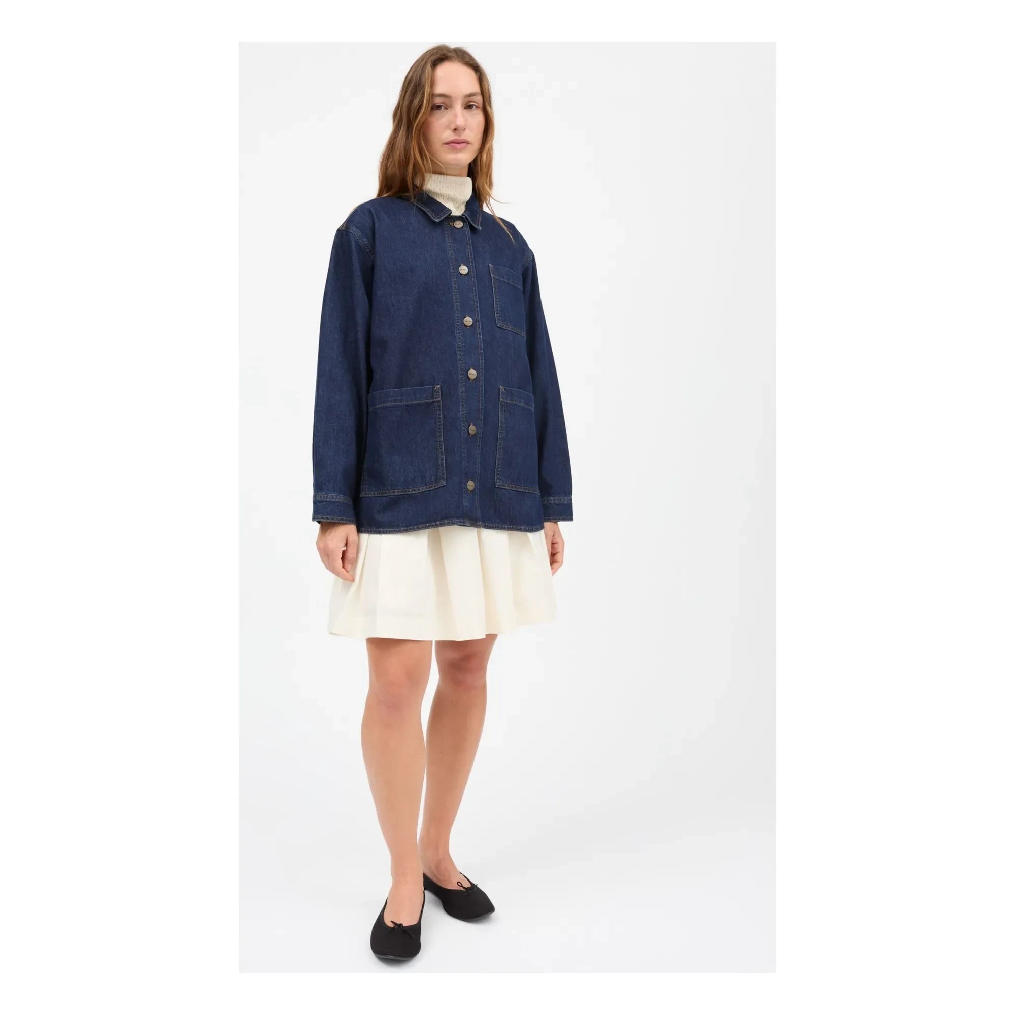 Skall Studio - Overshirt Henny aus Bio-Baumwolle | Indigoblau