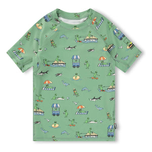 Molo - Neptune Aliens UV-Schutz-T-Shirt aus recycelten Fasern | Grün