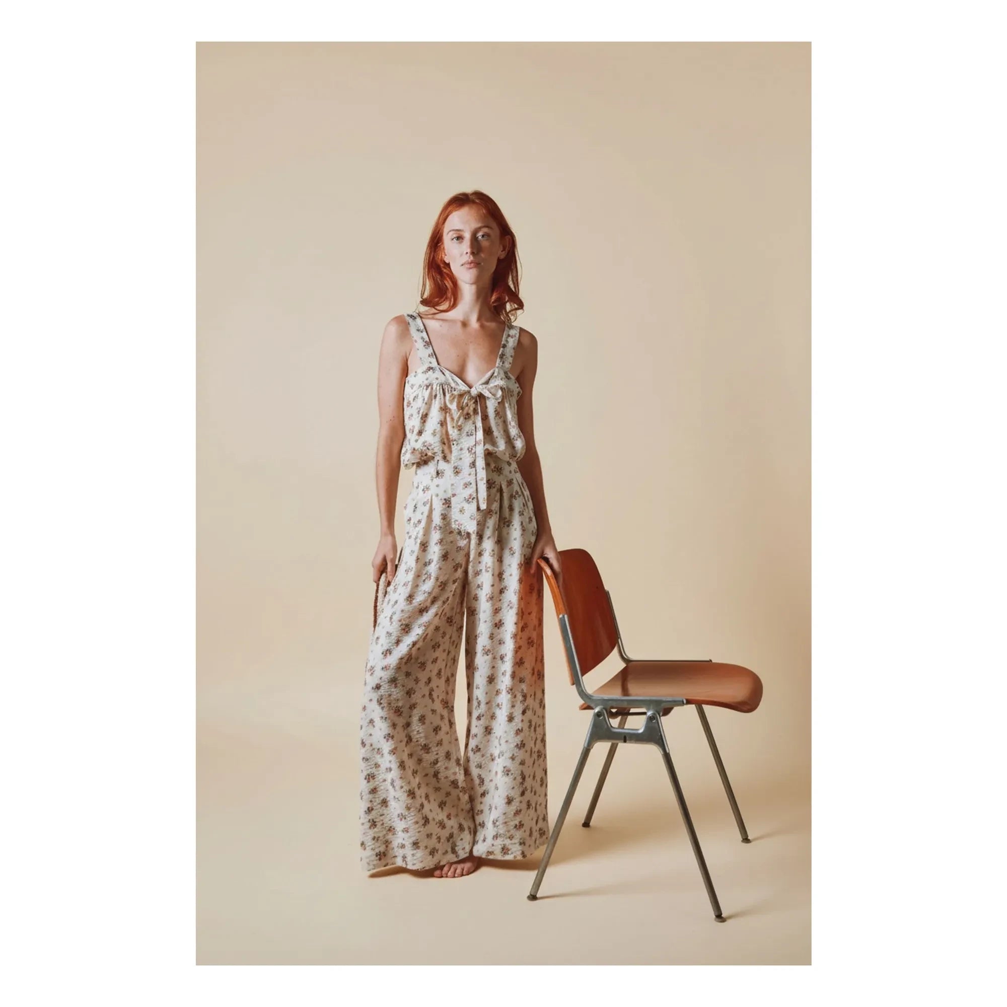 Emile et Ida - Bedruckte Hose | Creme