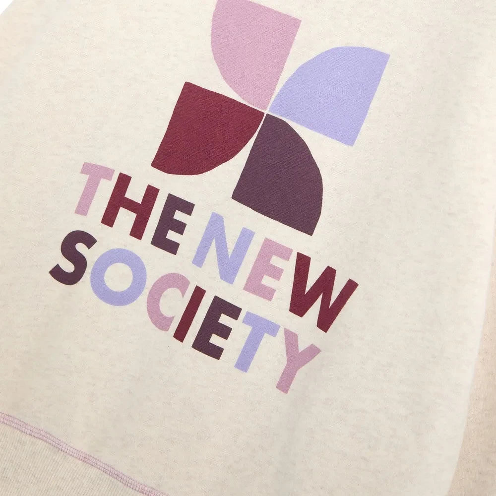 Die neue Gesellschaft – TNS Logo Sweatshirt | Krem