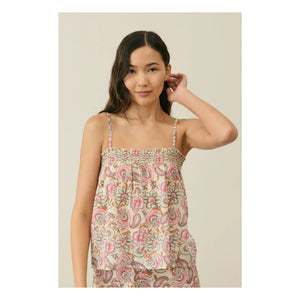 Louise Misha - Minalon Bio-Baumwoll-Pyjama - Damenkollektion | Creme
