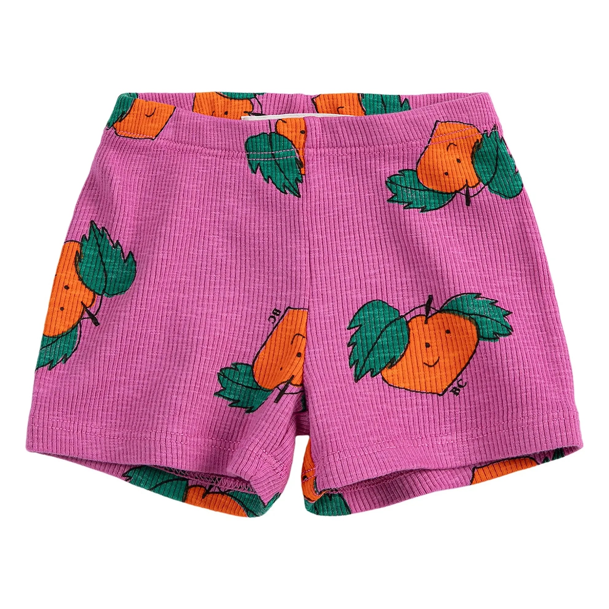Bobo Choses - Gerippte Shorts Orange Bio-Baumwolle | Lila