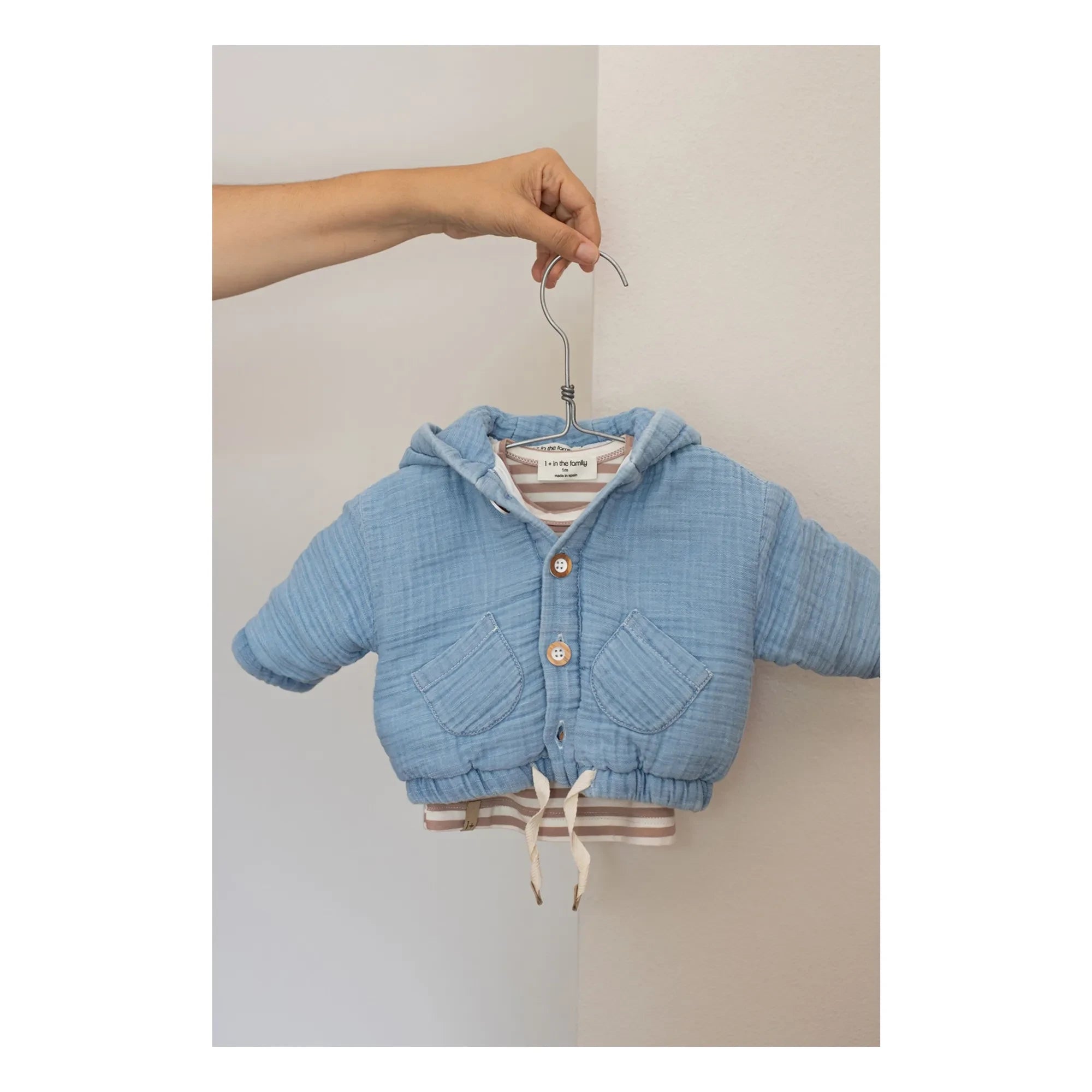 1+ in the family - Imbros Jeans-Kapuzenjacke | Hellblau