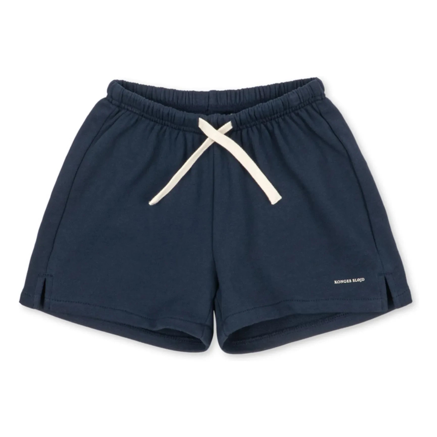 Konges Sløjd - Spotty Sweat Shorts Bio-Baumwolle Uni | Dunkelblau