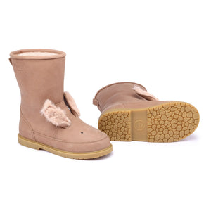 Donsje - Wadudu Exklusiver Hase Plüsch-Stiefel | Pink