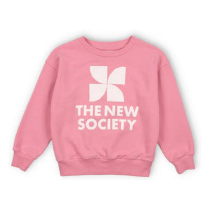 the new society - Mykonos Logo Sweat | Candy Pink