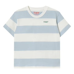 Tinycottons - Gestreiftes T-Shirt aus Bio-Baumwolle | Blau