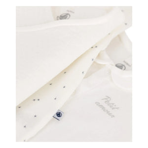 Petit Bateau – Mutterkoffer Herzen Bio-Baumwolle | Ecru