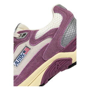 Autry - Basket Hyperway Low Zweifarbiger Wildleder | Lila