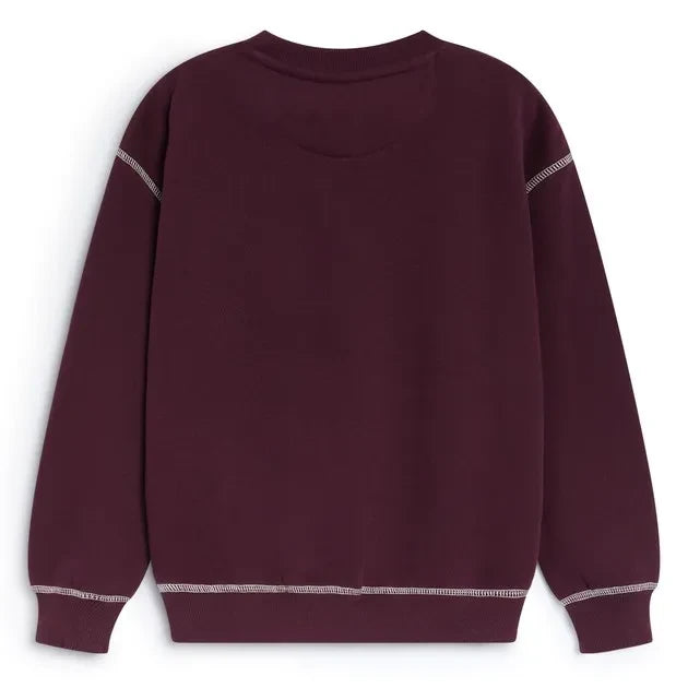 Die neue Gesellschaft – TNS Logo-Sweatshirt | Bordo