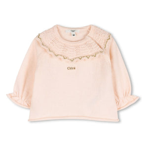 Chloé - Set aus Bio-Baumwollpullover und Bloomer | Rosa