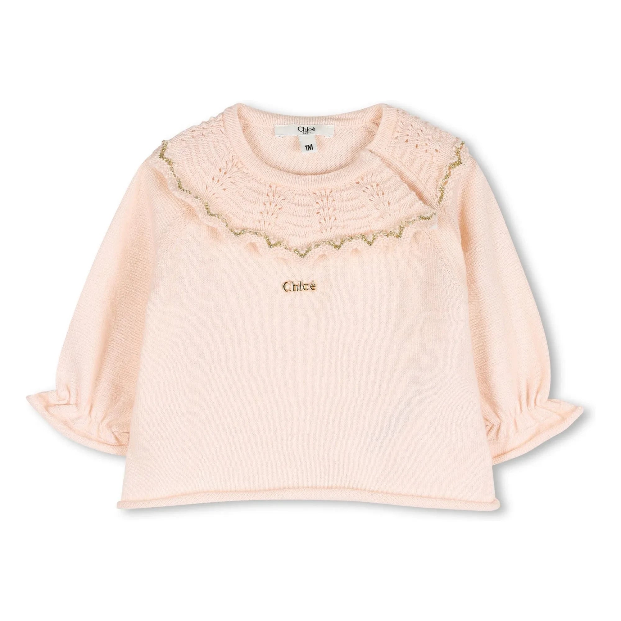 Chloé - Set aus Bio-Baumwollpullover und Bloomer | Rosa