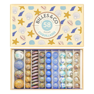 Billes & Co - 58 Muschelkugeln Set