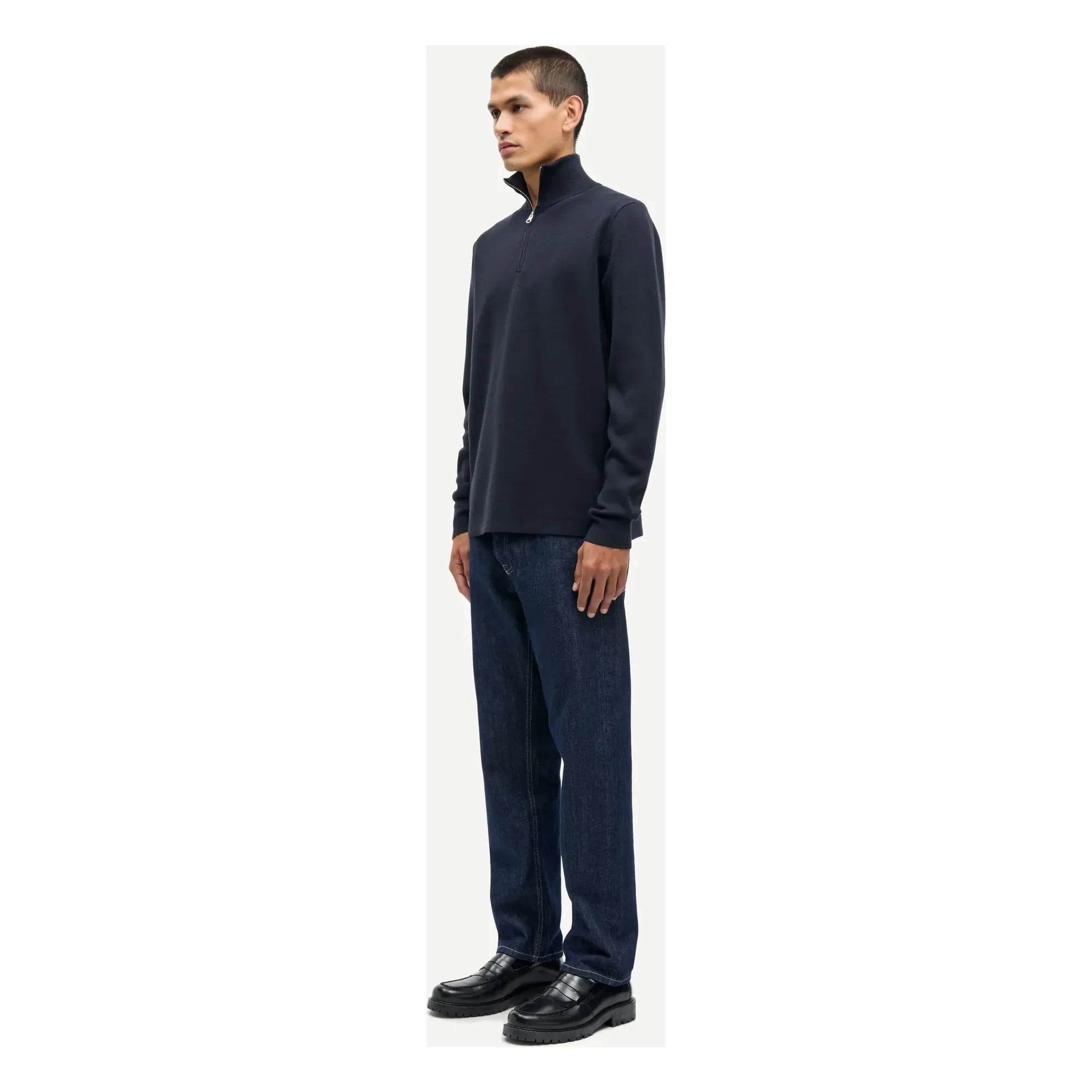 Samsoe Samsoe - Gunan Half-Zip-Sweatshirt | Dunkelblau