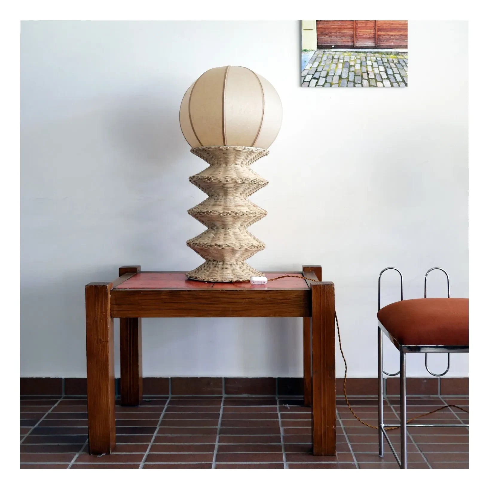 Honoré - Bilba Rattan-Tischlampe | Natur