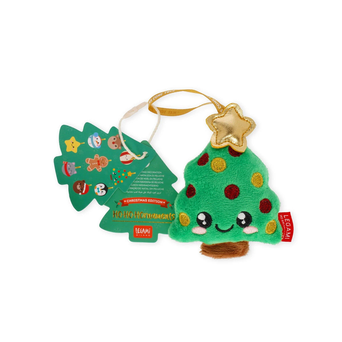 Legami - Plüsch-Spielzeug Weihnachtsdekoration - Baum - Oh-Oh-Ohrnaments