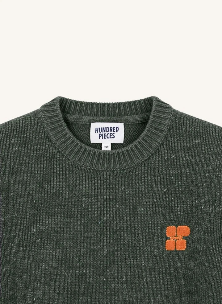 Hundred Pieces - Mika Merinowolle Pullover | Haki
