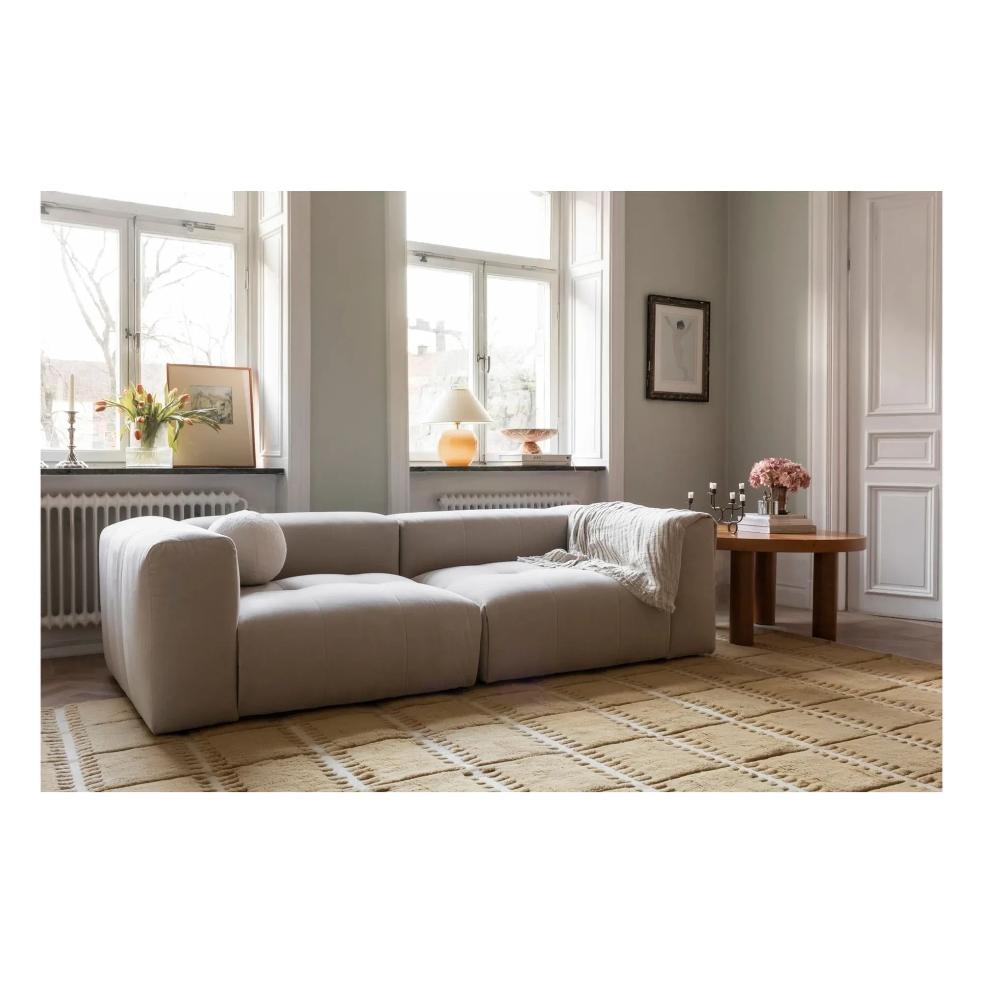 Layered - Wollteppich Lilly | Senf