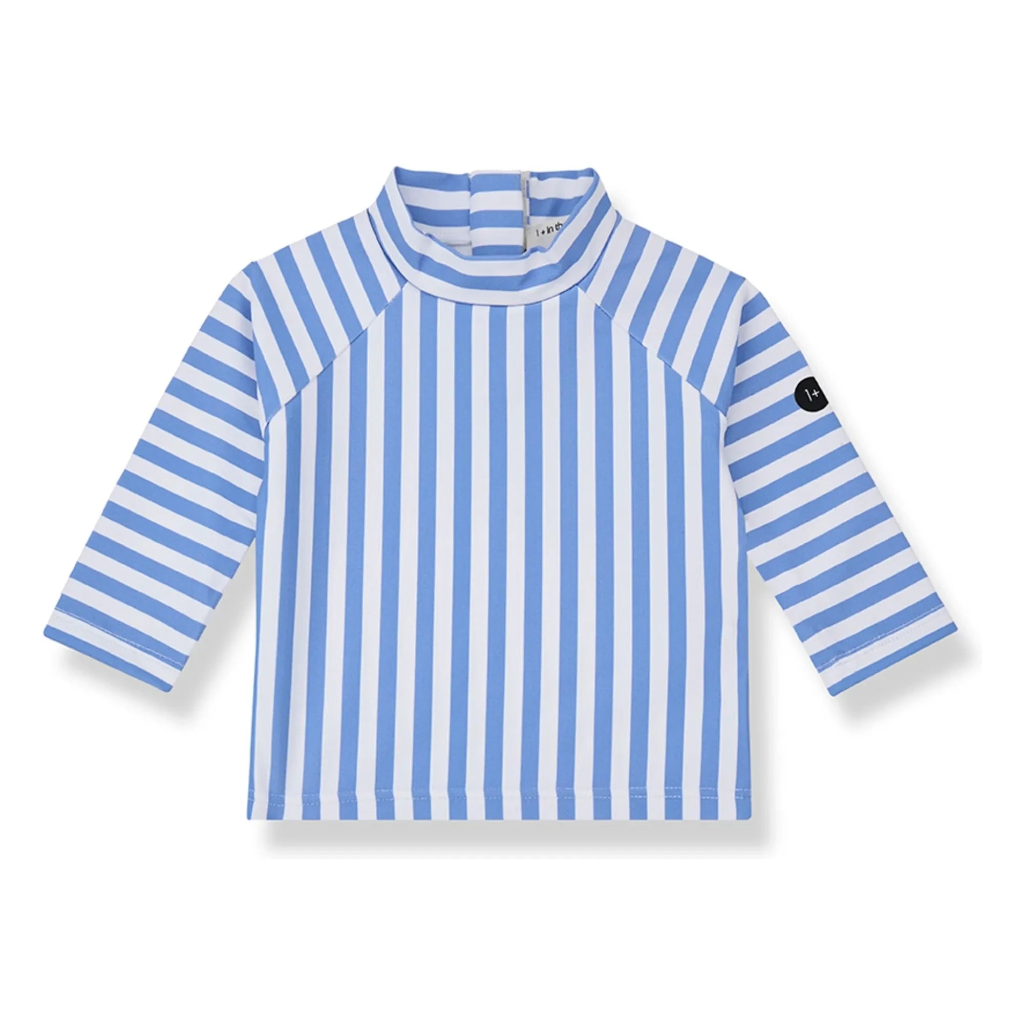 1+ in the family - Telmo Gestreiftes UV-Schutz-T-Shirt | Hellblau