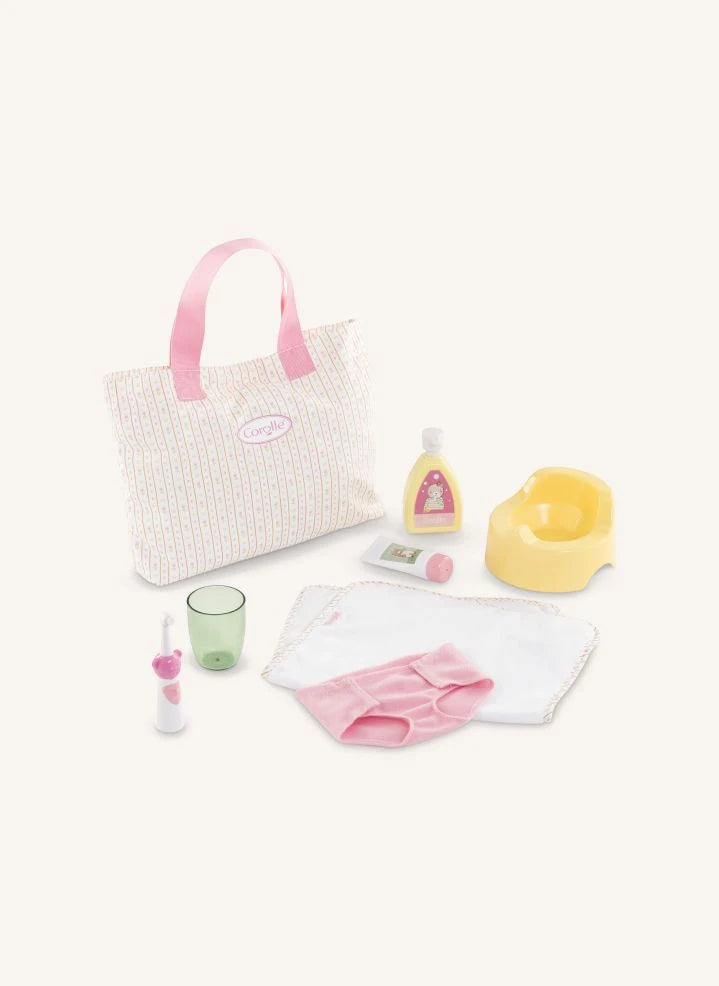 Corolle - Tulpen Baby Wickelzubehör Set | Rosa