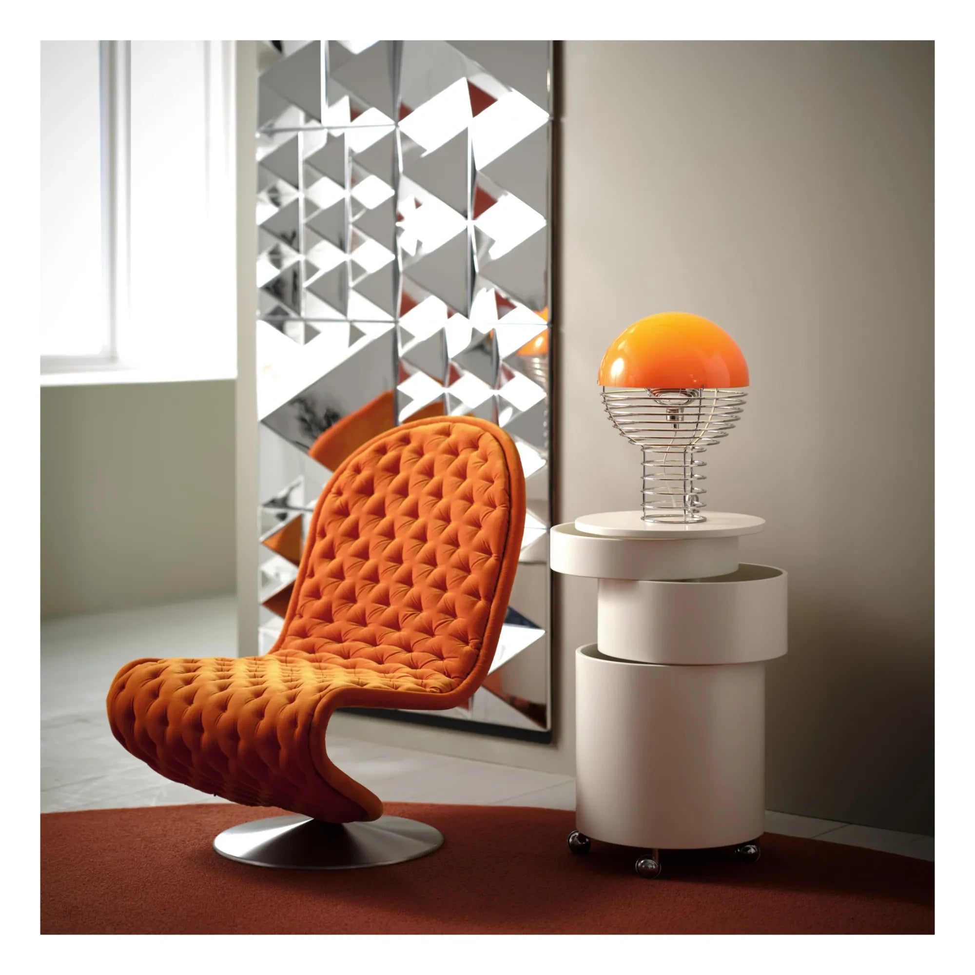 Verpan - Wire Tischleuchte - Verner Panton | Orange