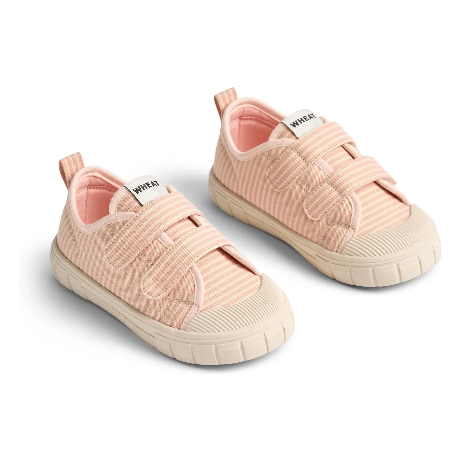 Wheat - Bobbie Striped Scratch Sneakers | Powder Pink
