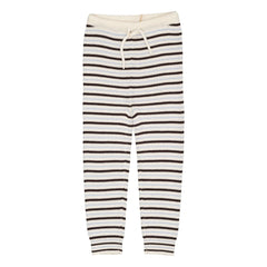 Copenhagen Colors – Leggings aus Merinowolle mit Streifen | Braun