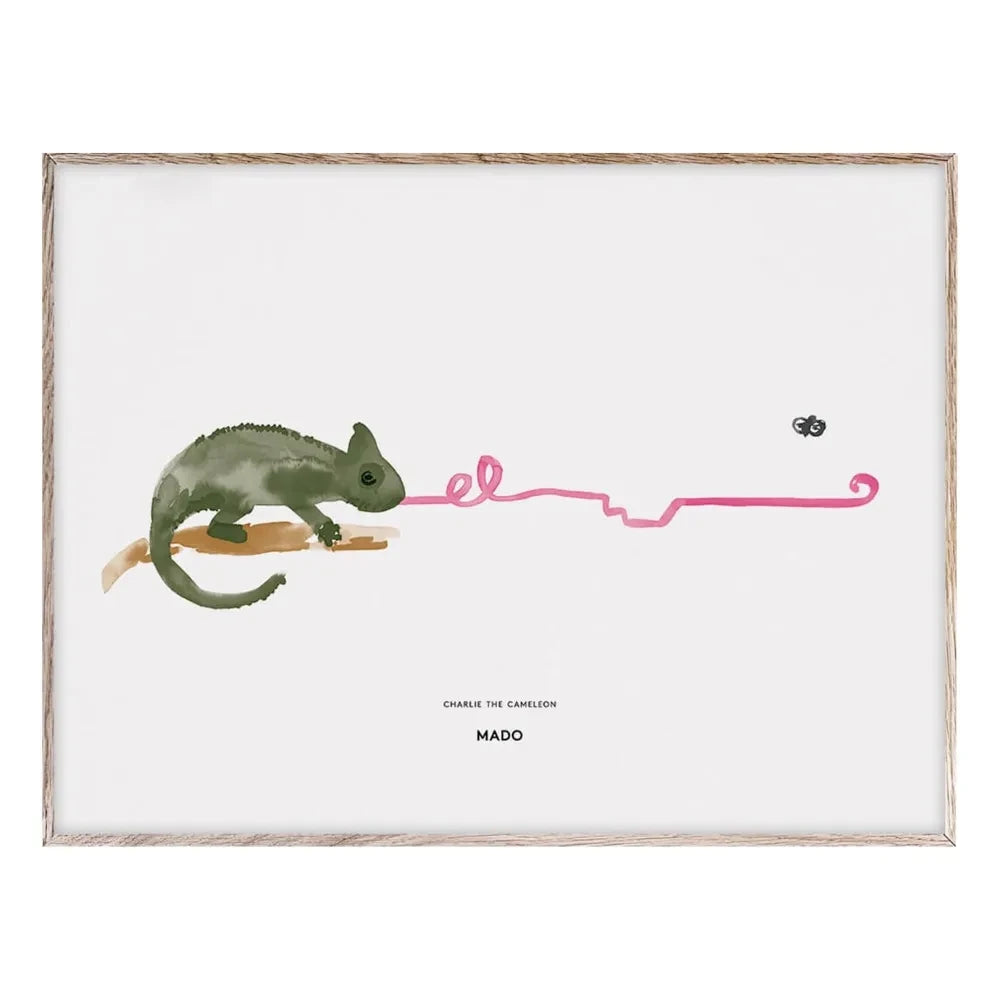 Mado - Charlie das Chamäleon Poster 40x30 cm