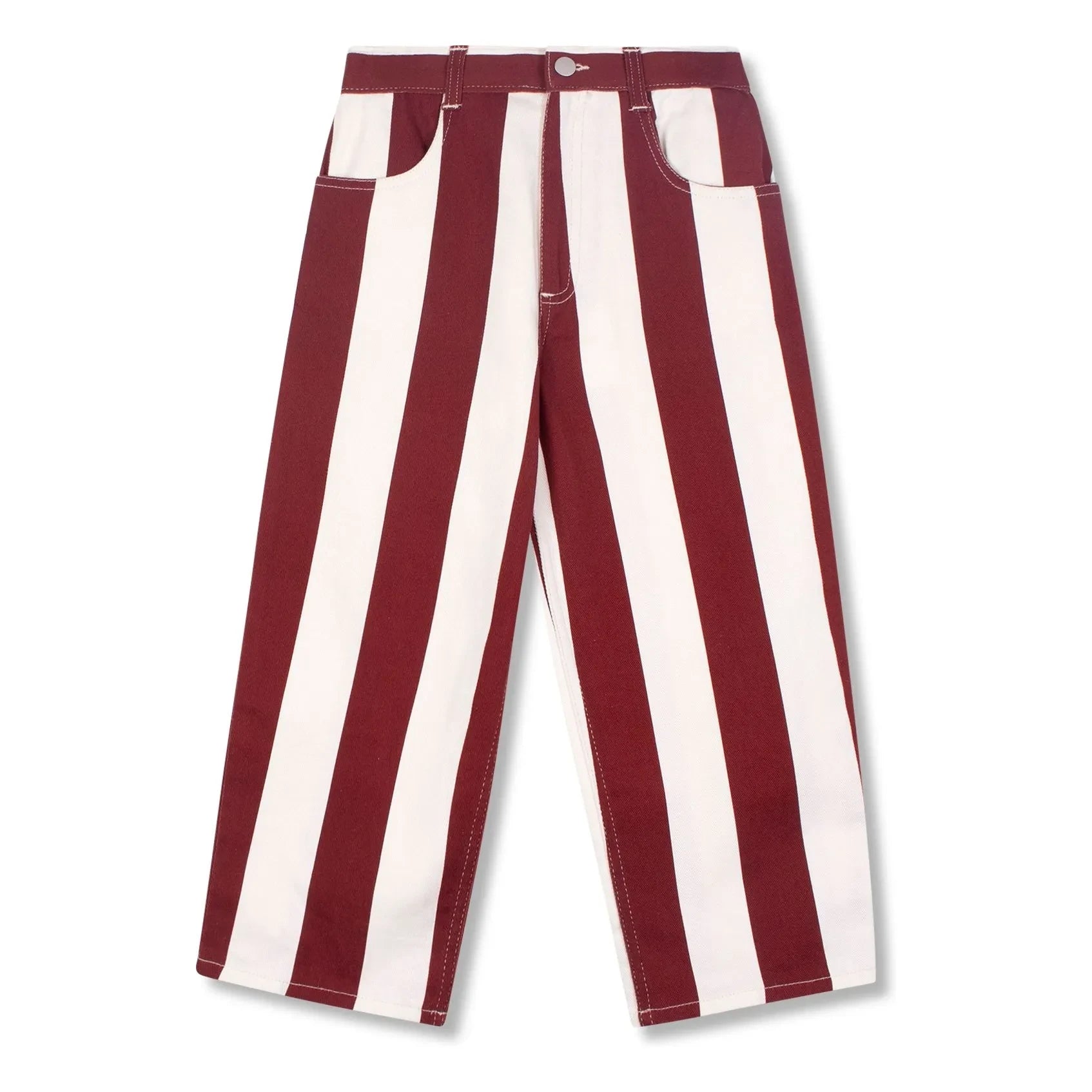 Wynken - Gestreifte Jeans | Burgund