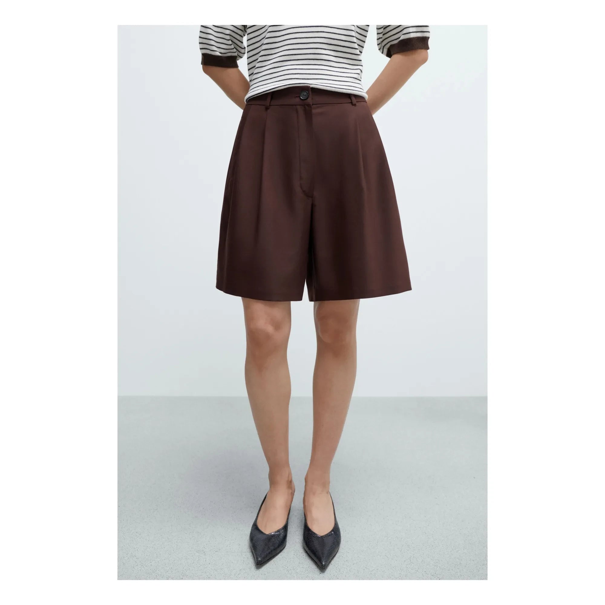 Cordera - Bermuda Schneiderhose aus Wolle | Bordeaux