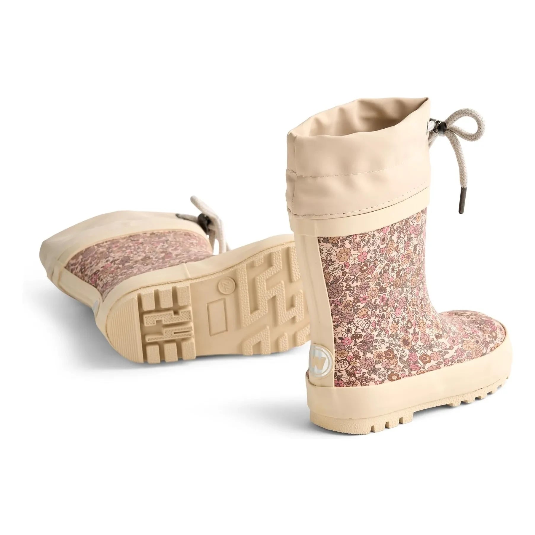 Wheat - Thermobedruckte Gummistiefel mit Blumenmuster | Pink