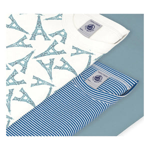 Petit Bateau - 3er-Set Eiffelturm-T-Shirts | Grün