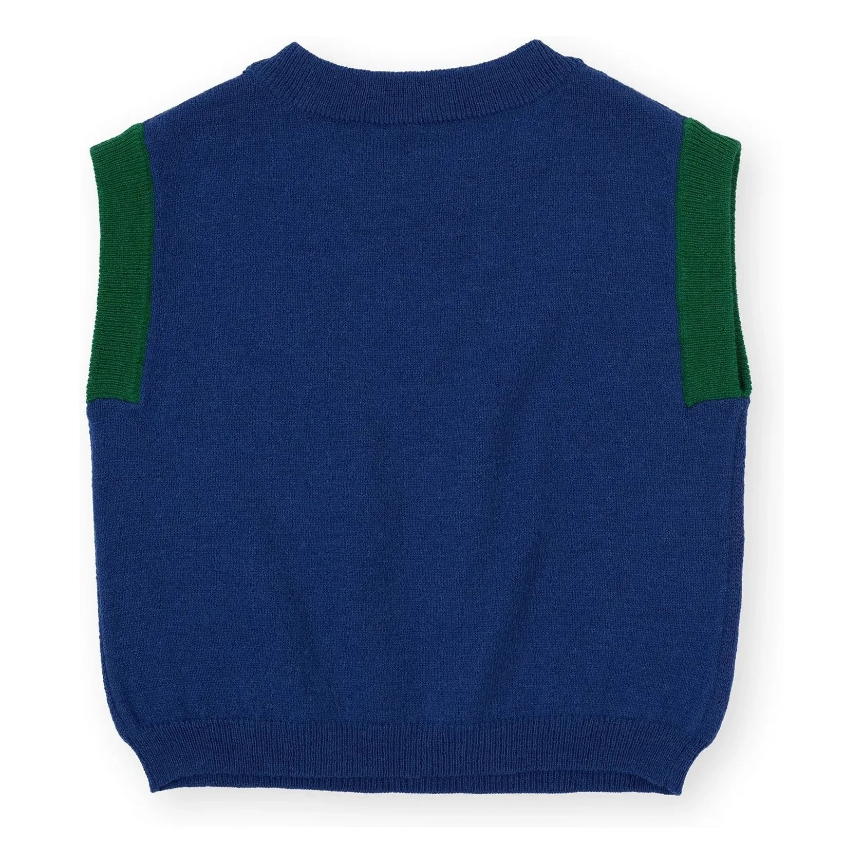 Goldie + Ace - Ärmelloser Pullover mit Erdbeeren | Dunkelblau