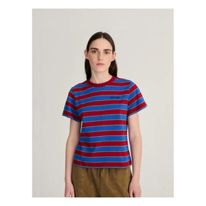 Bobo Choses – Gestreiftes Baumwoll-T-Shirt | Blau