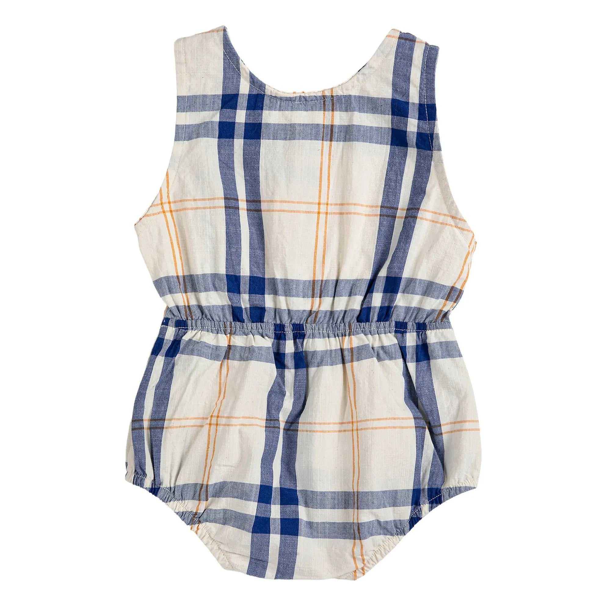 Bobo Choses - Tartan-Overall aus Bio-Baumwolle | Ecru