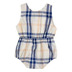 Bobo Choses - Tartan-Overall aus Bio-Baumwolle | Ecru