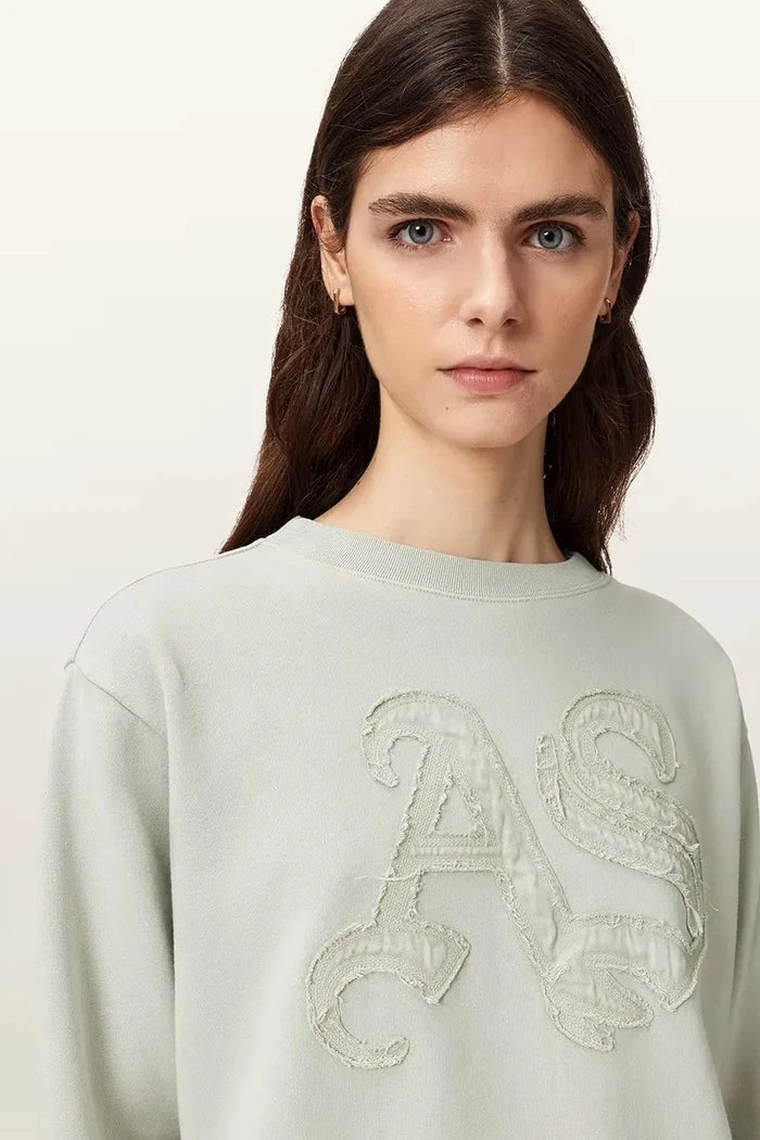 AllSaints kadın pamuklu sweatshirt INSIGNIA
