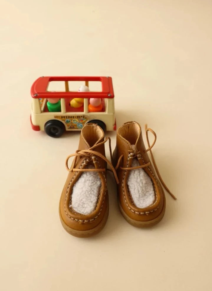 Lazare - Octave Gepolsterter Erste-Schritte-Schuh | Camel