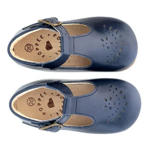 Poppée - Milton T-Bar Mary Janes | Marineblau