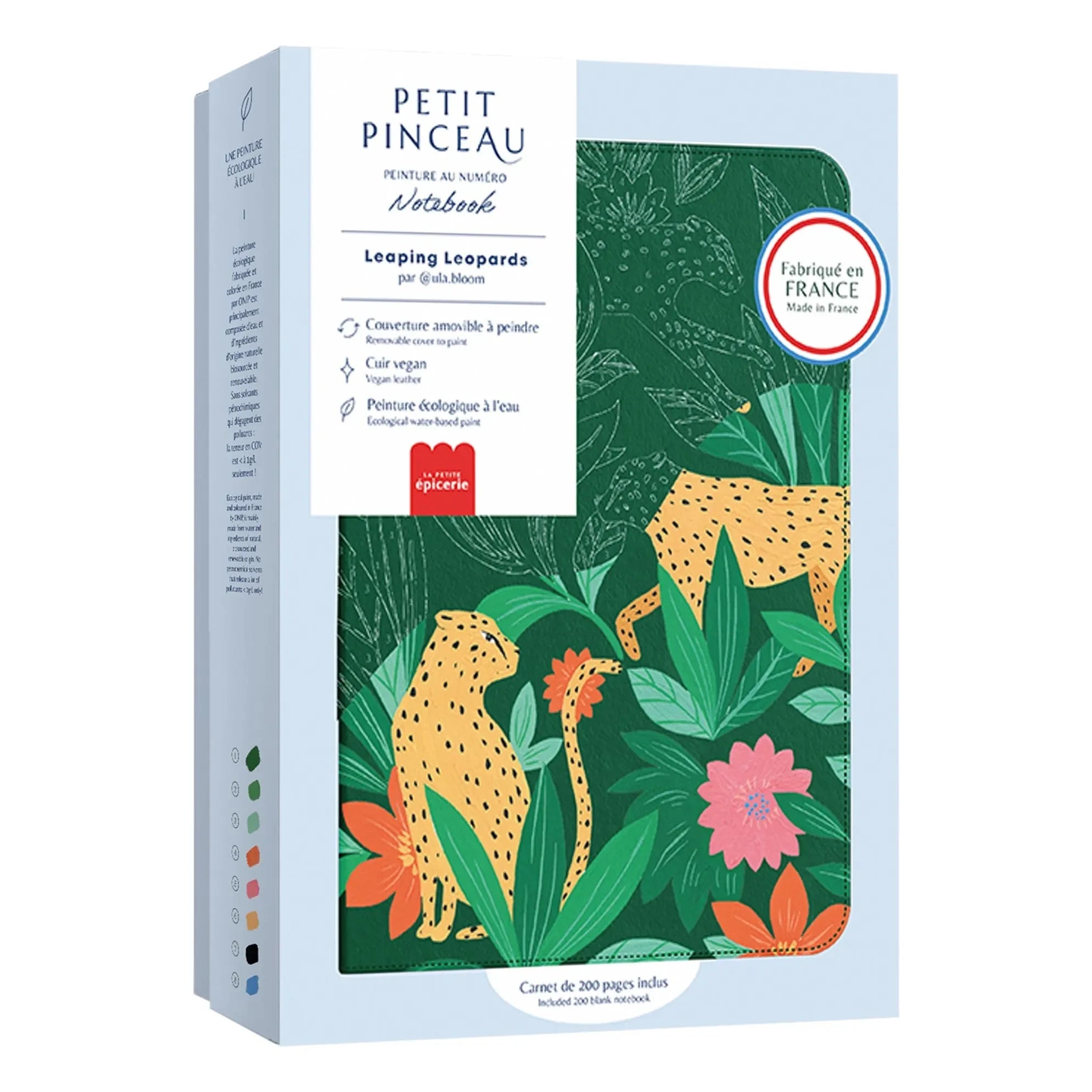 La Petite Épicerie – Malbuch – Sprühende Leoparden