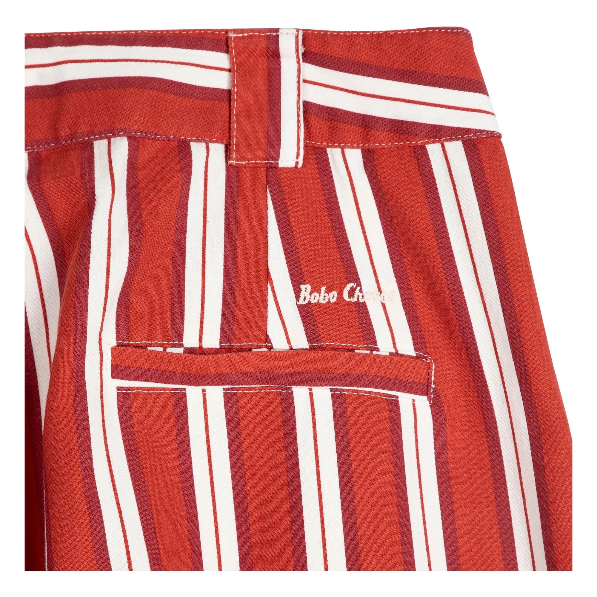 Bobo Choses - Gestreifte Baumwollhose | Rot