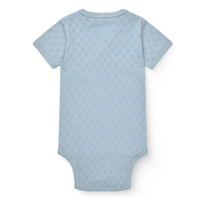 Copenhagen Colors - Bio-Baumwoll Pointelle Wickelbody | Hellblau
